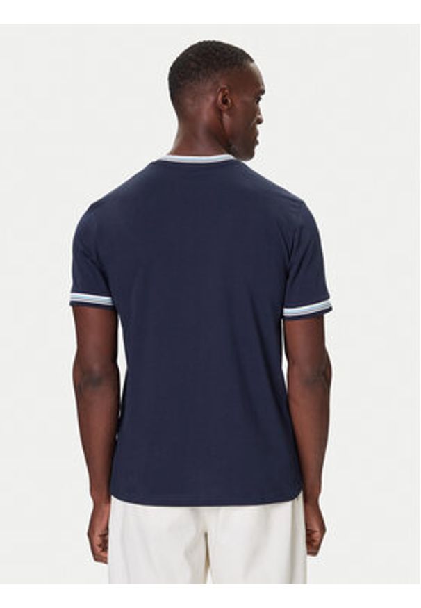 Nautica T-Shirt N1S03440 Granatowy Regular Fit. Kolor: niebieski. Materiał: bawełna