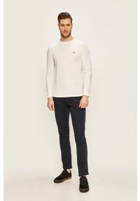 Lacoste - Longsleeve TH6712. TH6712.-001. Okazja: na co dzień. Kolor: biały. Materiał: dzianina. Długość rękawa: długi rękaw. Styl: casual #5