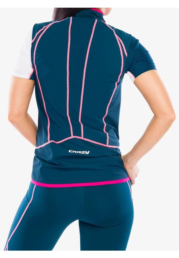CRAZY - Kamizelka damska Crazy Vest Alpinstar Light. Kolor: zielony. Sport: turystyka piesza