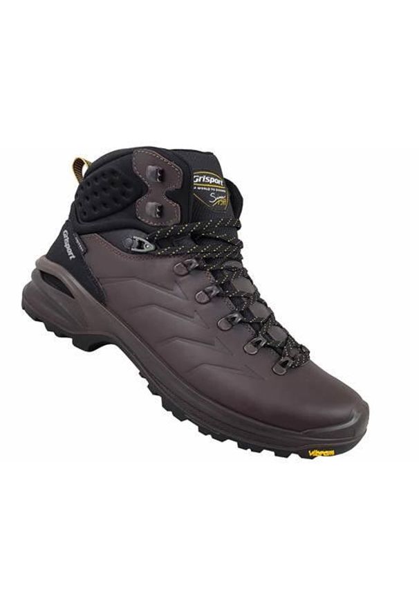 Buty trekkingowe męskie Grisport Grigio Dakar Trekking 2.0. Wysokość cholewki: za kostkę. Zapięcie: sznurówki. Kolor: brązowy. Materiał: guma, tkanina, skóra. Szerokość cholewki: normalna. Sport: turystyka piesza