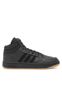 Adidas - adidas Sneakersy HOOPS 3.0 MID GY4745 Czarny. Kolor: czarny. Materiał: materiał