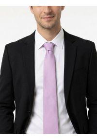 Męski Krawat Alties - Lawendowy Róż. Kolor: różowy. Materiał: tkanina. Styl: wizytowy, elegancki #4