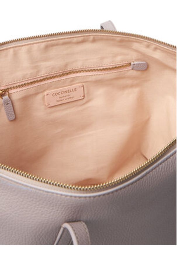 Coccinelle Torebka U45 Coccinellenory E1 U45 11 01 01 Szary. Kolor: szary. Materiał: skórzane