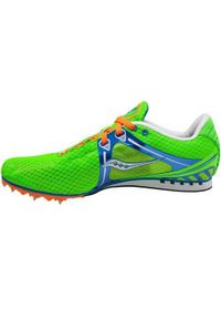 Buty do biegania męskie Saucony Velocity 5. Zapięcie: sznurówki. Kolor: zielony. Materiał: materiał, tkanina, syntetyk. Szerokość cholewki: normalna. Sport: bieganie