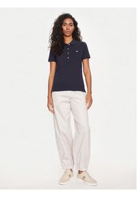 GANT - Gant Polo Shield 4200870 Granatowy Slim Fit. Typ kołnierza: polo. Kolor: niebieski. Materiał: bawełna