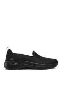 skechers - Skechers Półbuty Go Walk Arch Fit 124401/BBK Czarny. Kolor: czarny. Materiał: materiał