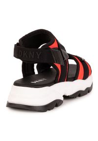 DKNY - Dkny sandały dziecięce D39068.27.35 kolor pomarańczowy. Zapięcie: rzepy. Kolor: pomarańczowy. Materiał: guma. Obcas: na platformie #2