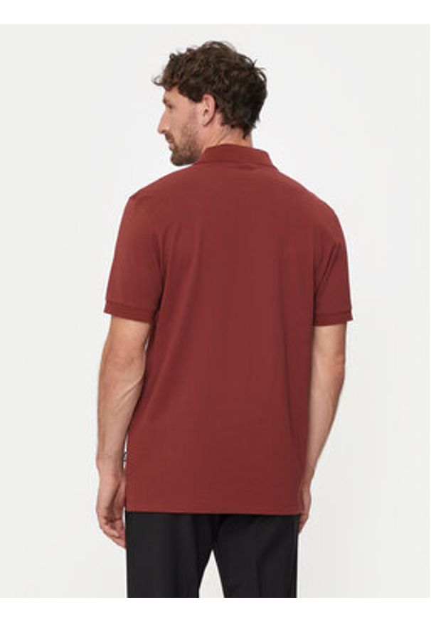 BOSS Polo Pallas 50468301 Czerwony Regular Fit. Typ kołnierza: polo. Kolor: czerwony. Materiał: bawełna