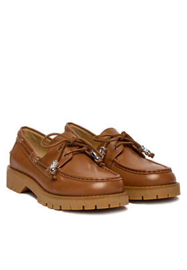 MICHAEL Michael Kors Loafersy Kenny 40R6KNFP1L Brązowy. Kolor: brązowy. Materiał: skóra