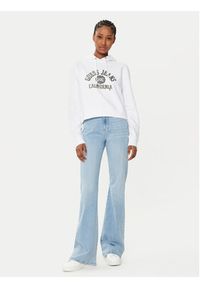 Guess Bluza W5RQ29 K68I4 Biały Regular Fit. Kolor: biały. Materiał: bawełna