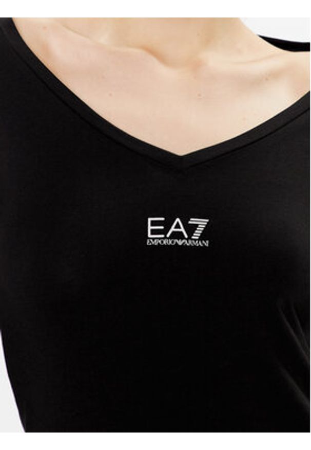 EA7 Emporio Armani Bluzka 8NTT52 TJFKZ 0200 Czarny Regular Fit. Kolor: czarny. Materiał: bawełna