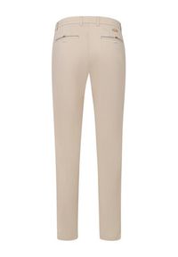 Bugatti Chinosy 4890-76301C Beżowy Slim Fit. Kolor: beżowy. Materiał: bawełna #3