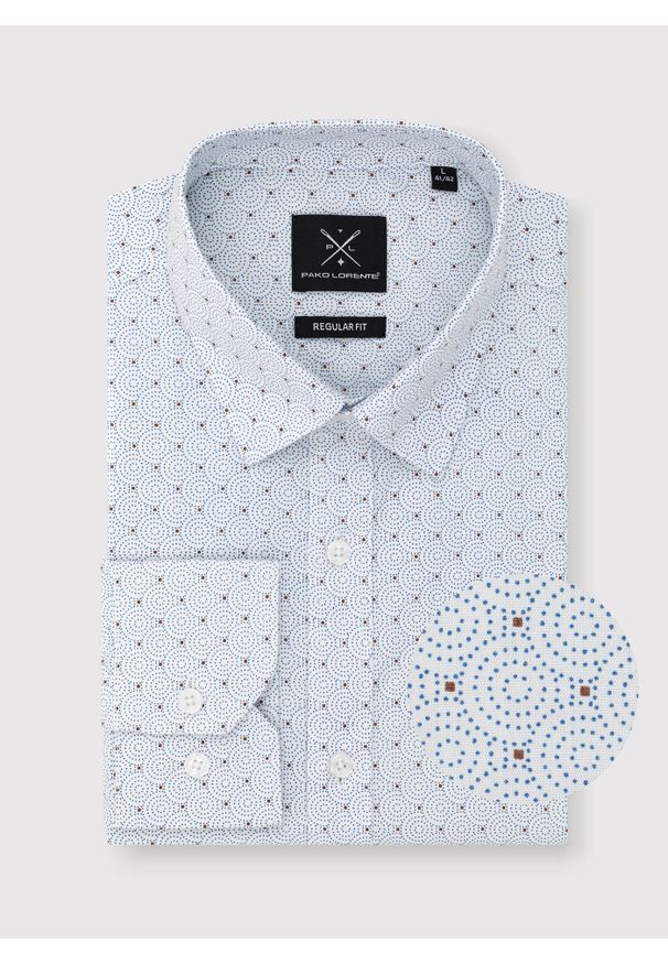 PAKO LORENTE – Koszula w kropki o kroju Regular P24SF-1X-004-B-R - Pako Lorente. Długość rękawa: długi rękaw. Długość: długie. Wzór: kropki