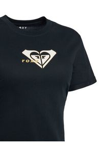 Roxy T-Shirt Oceanregular ERJZT06078 Czarny Regular Fit. Kolor: czarny. Materiał: bawełna #5