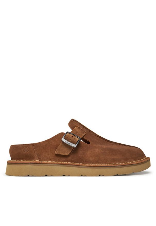 Clarks Klapki Solsbury 26180881 Brązowy. Kolor: brązowy. Materiał: skóra