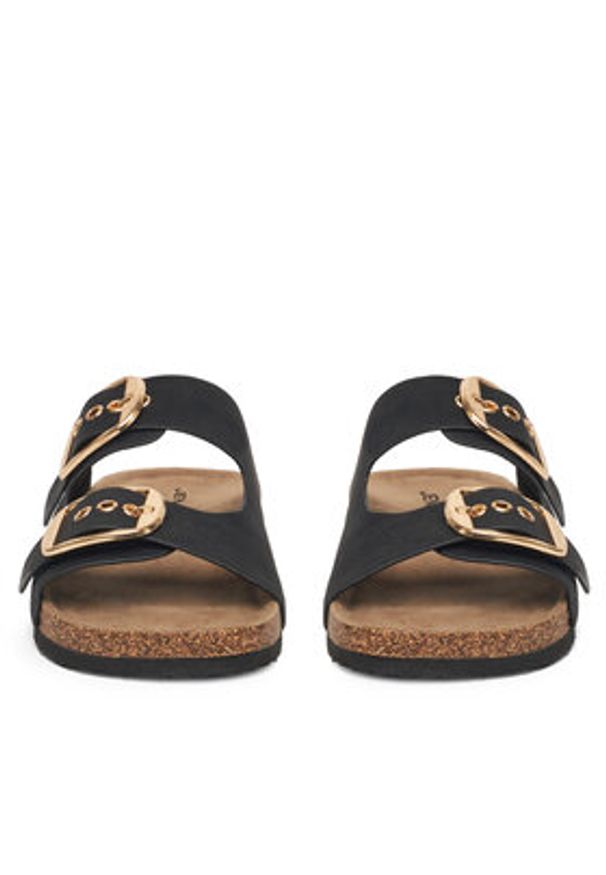 Jenny - JENNY Klapki LB-P1597-YLD Czarny. Kolor: czarny. Materiał: materiał, syntetyk