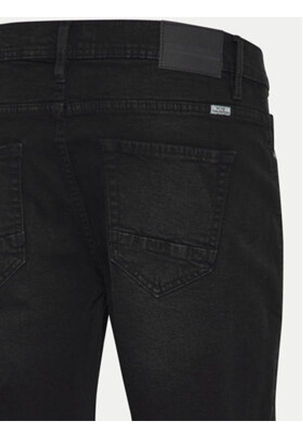 Blend Szorty jeansowe 20716686 Czarny Slim Fit. Kolor: czarny. Materiał: bawełna