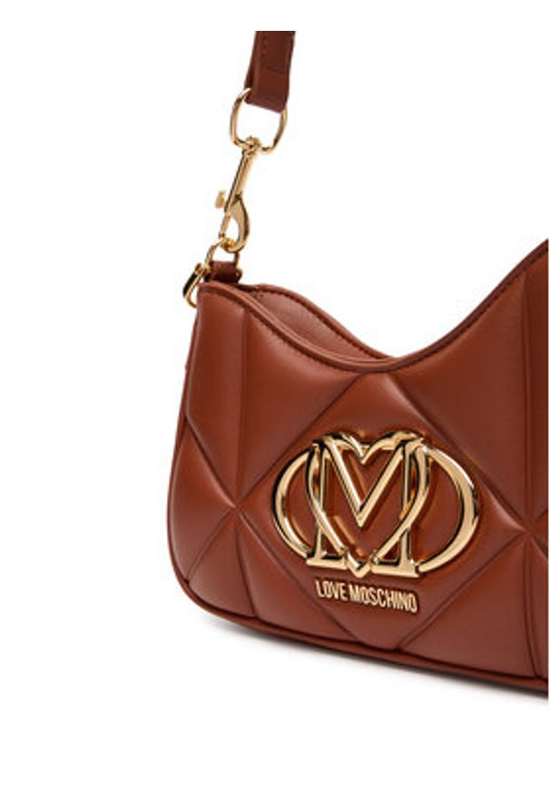 Love Moschino - LOVE MOSCHINO Torebka JC4080PP1NLC0312 Brązowy. Kolor: brązowy. Materiał: skórzane