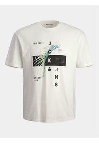 Jack & Jones - Jack&Jones T-Shirt Jjclarc 12247768 Biały Relaxed Fit. Kolor: biały. Materiał: bawełna #2
