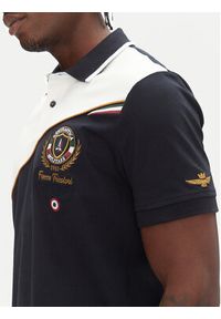 Aeronautica Militare Polo 251PO1858P173 Granatowy Regular Fit. Typ kołnierza: polo. Kolor: niebieski. Materiał: bawełna #5