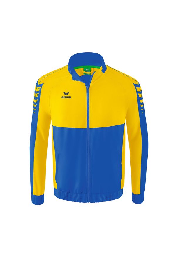 ERIMA - Kurtka prezentacyjna Erima Six Wings. Kolor: niebieski, wielokolorowy, żółty. Materiał: materiał. Sport: piłka ręczna