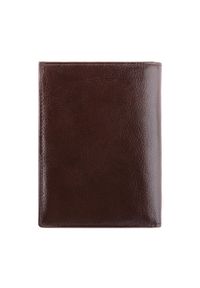 Wittchen - Męski portfel skórzany praktyczny brązowy. Kolor: brązowy. Materiał: skóra. Wzór: aplikacja #4