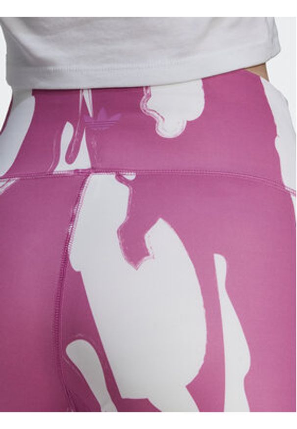 Adidas - adidas Legginsy THEBE MAGUGU HK5195 Fioletowy Tight Fit. Kolor: fioletowy. Materiał: syntetyk