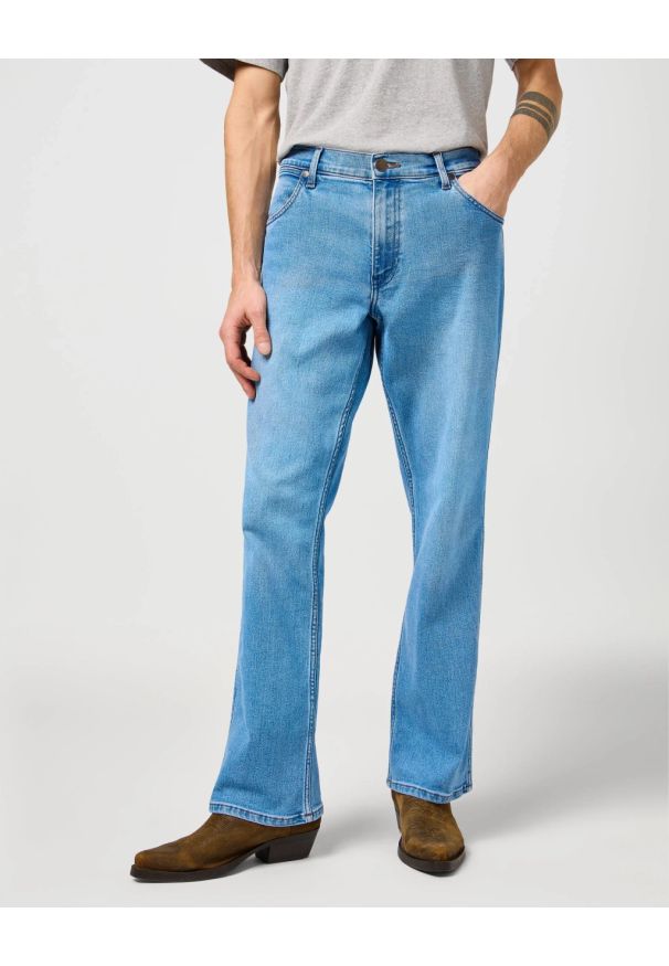 Wrangler - MESKIE SPODNIE WRANGLER HORIZON BOHEMIAN BLUE 112362431