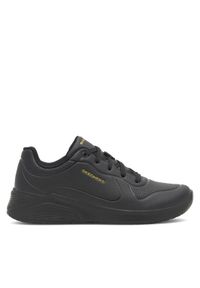 skechers - Skechers Sneakersy 8750063 BBK Czarny. Kolor: czarny. Materiał: skóra #1