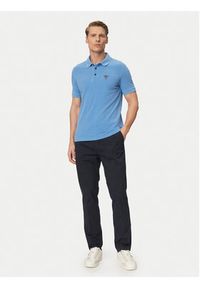 Aeronautica Militare Polo 261PO1925UP00406 Błękitny Regular Fit. Typ kołnierza: polo. Kolor: niebieski. Materiał: bawełna #4
