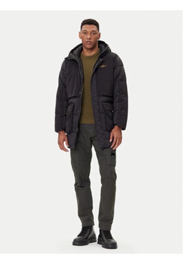 Aeronautica Militare Kurtka zimowa 252AB3015UCT04211 Czarny Regular Fit. Kolor: czarny. Materiał: syntetyk. Sezon: zima