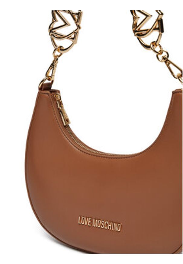 Love Moschino - LOVE MOSCHINO Torebka JC4048PP1MLF0201 Brązowy. Kolor: brązowy. Materiał: skórzane