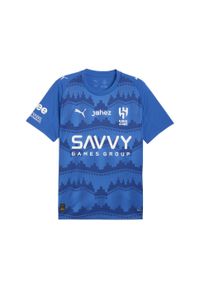 Puma - Męska koszulka domowa Al-Hilal SFC 25/26 PUMA Blue Intense Blazing. Kolor: niebieski. Wzór: aplikacja. Sport: piłka nożna