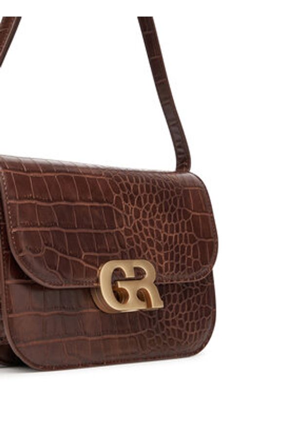 Gino Rossi Torebka CEO-LINA-KQ44-CROCCO Brązowy. Kolor: brązowy