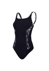 Strój kąpielowy jednoczęściowy damski na basen Speedo Shaping Splice. Kolor: czarny #1