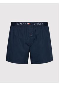 TOMMY HILFIGER - Tommy Hilfiger Bokserki Cotton Woven Boxer Icon 1U87905489 Granatowy. Kolor: niebieski. Materiał: bawełna