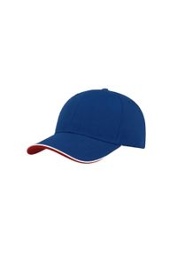 ATLANTIS - Czapka Z Daszkiem Zoom Piping Sandwich Sports 6 Panel Contrast. Kolor: niebieski