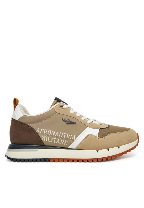 Aeronautica Militare Sneakersy 251SC283CT3544 Beżowy. Kolor: beżowy. Materiał: skóra, zamsz