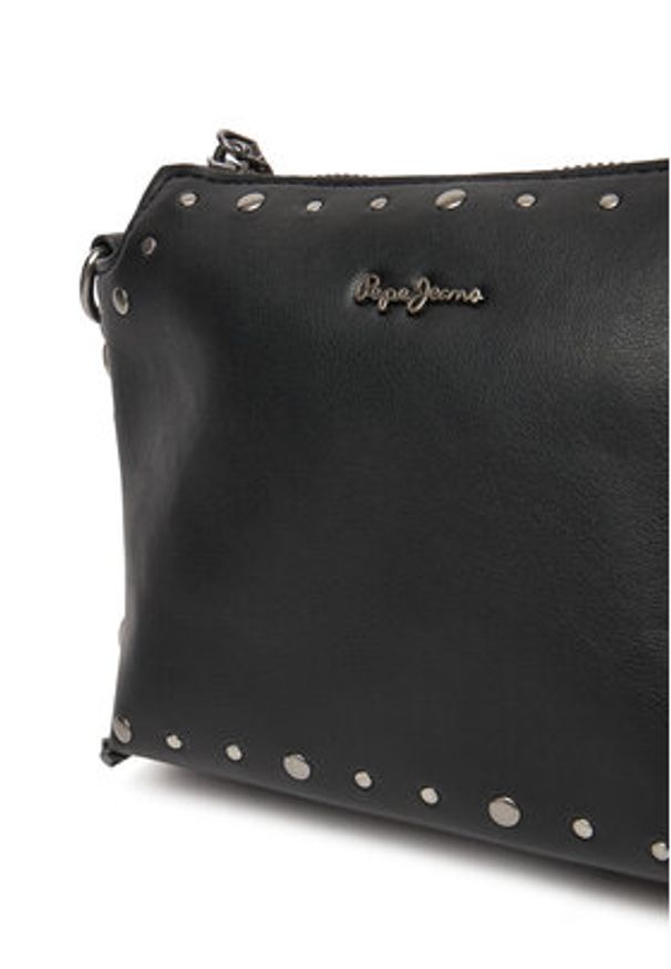 Pepe Jeans Torebka Edith Moon PL0300001 Czarny. Kolor: czarny. Materiał: skórzane