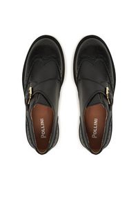 Pollini Oxfordy SA10263G0NTC0000 Czarny. Kolor: czarny. Materiał: skóra