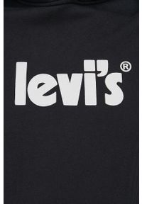 Levi's® - Levi's Bluza bawełniana męska kolor czarny z kapturem z nadrukiem. Okazja: na spotkanie biznesowe. Typ kołnierza: kaptur. Kolor: czarny. Materiał: bawełna. Wzór: nadruk. Styl: biznesowy #5
