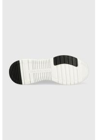 Calvin Klein Jeans sneakersy kolor biały. Nosek buta: okrągły. Zapięcie: sznurówki. Kolor: biały. Materiał: materiał, guma, włókno. Obcas: na platformie #3
