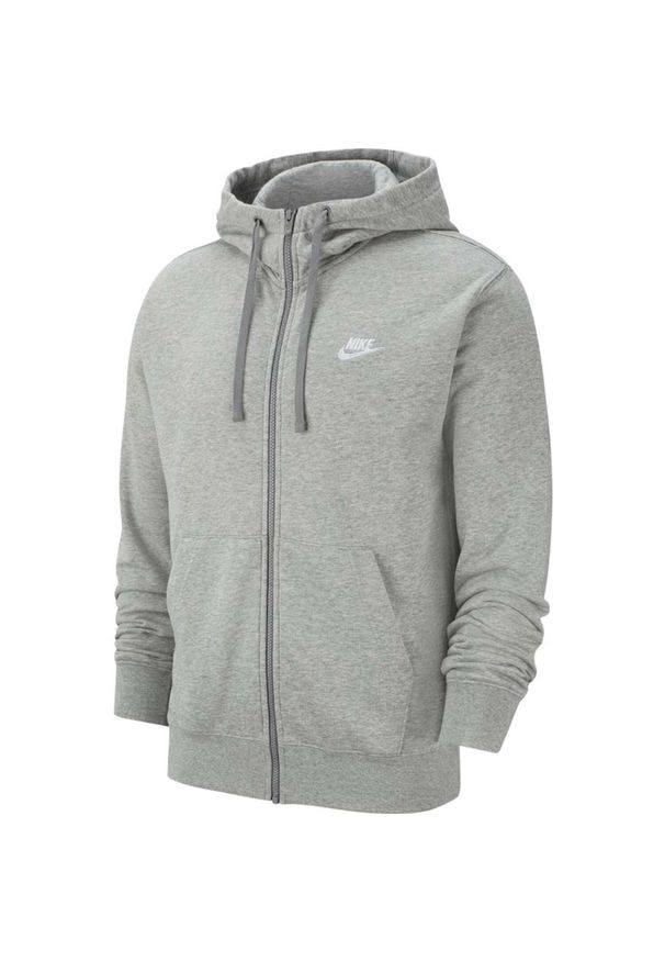 Bluza sportowa męska Nike Sportswear Club. Typ kołnierza: kaptur. Kolor: szary. Sport: fitness