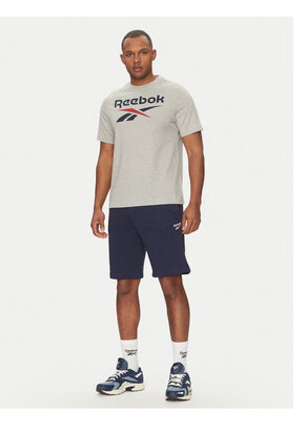 Reebok T-Shirt 100217137 Szary Regular Fit. Kolor: szary. Materiał: bawełna