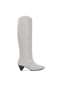 Badura Kozaki EO-APRIL-123433 Szary. Kolor: szary. Materiał: skóra, zamsz #1