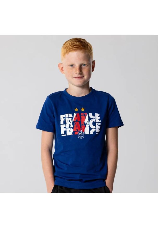 Koszulka dziecięca Francja - FFF. Kolor: niebieski. Sport: piłka nożna