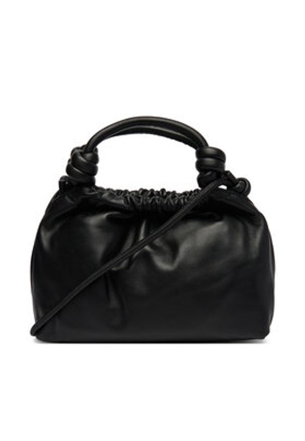 TOMMY HILFIGER - Tommy Hilfiger Torebka Th Soft Leather Med Crossover AW0AW18369 Czarny. Kolor: czarny. Materiał: skórzane