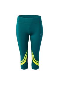 IQ - Damskie Legginsy Luna 3/4. Kolor: niebieski, wielokolorowy, żółty. Sport: bieganie