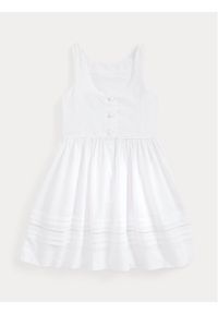 Polo Ralph Lauren Sukienka letnia 311901693001 Biały Regular Fit. Typ kołnierza: polo. Kolor: biały. Sezon: lato