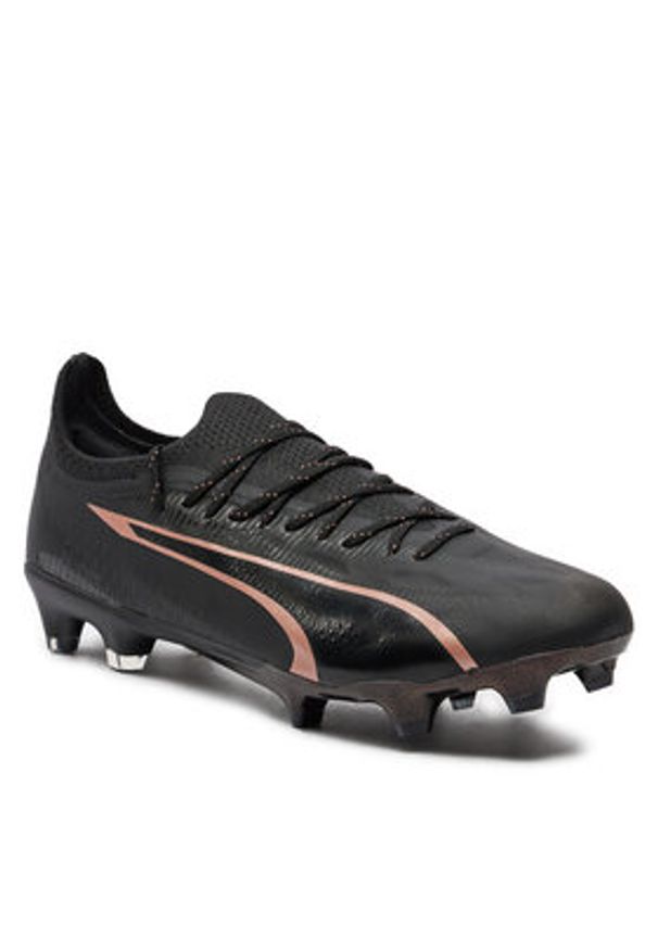 Puma Buty do piłki nożnej Ultra Ultimate FG/AG 10774402 02 Czarny. Kolor: czarny. Materiał: skóra